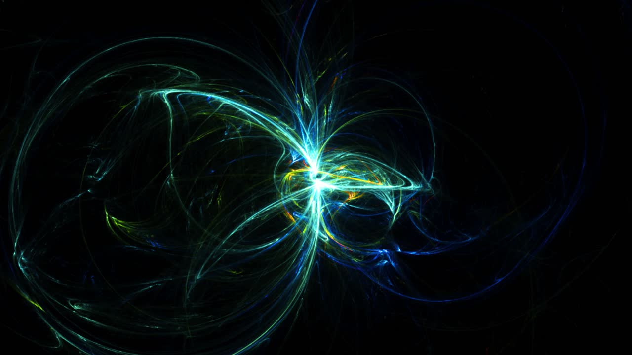Free stock video - Abstract fractal hoops oscillation (loop)